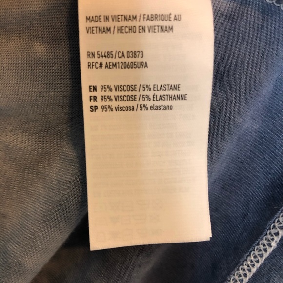 American Eagle Blue Short Sleeve size Med T-Shirt - Picture 6 of 6